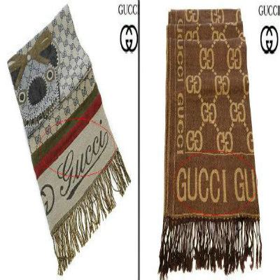 how to spot fake gucci scarf|gucci monogram scarf.